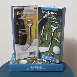 Brookstone Golf Club Bottle Opener Golf Player Gift Bundle Of 3